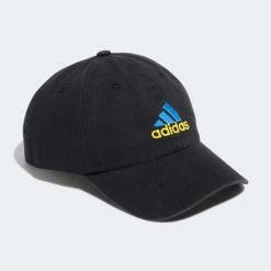 Adidas MUFC Dad Cap - Black/Glory Blue Hats
