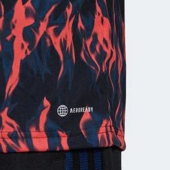 Adidas Men's Manchester United 21/22 Pre Match Jersey - Black/Shock Red Sustainability 13 Adidas Men's Manchester United 21/22 Pre Match Jersey - Black/Shock Red Sustainability