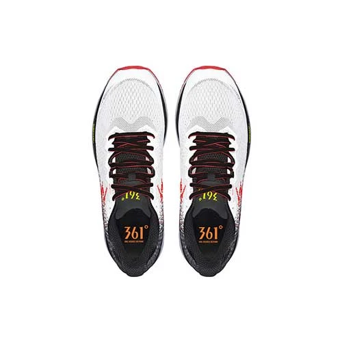 361 Women's Meraki 3 Running Shoe-White/Hazard - Regular (B) 5 361 Women's Meraki 3 Running Shoe-White/Hazard - Regular (B)