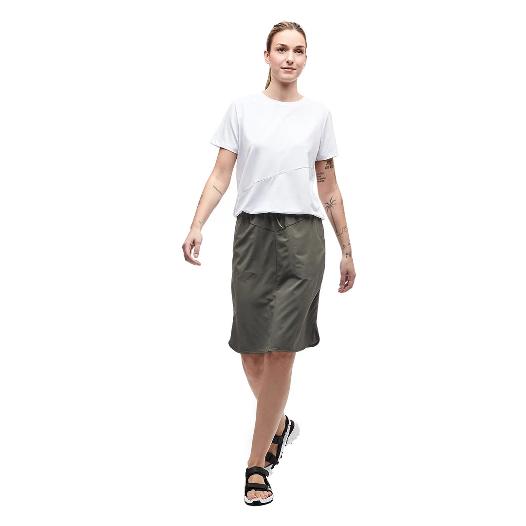 Indyeva Dresses & Skirts Women's Nemuri Light Woven Mix Skirt - Cactus 2 Indyeva Dresses & Skirts Women's Nemuri Light Woven Mix Skirt - Cactus