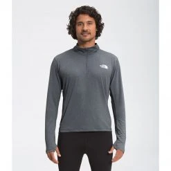 North Face Men's Riseway 1/2 Zip Top - Vanadis Grey Heather