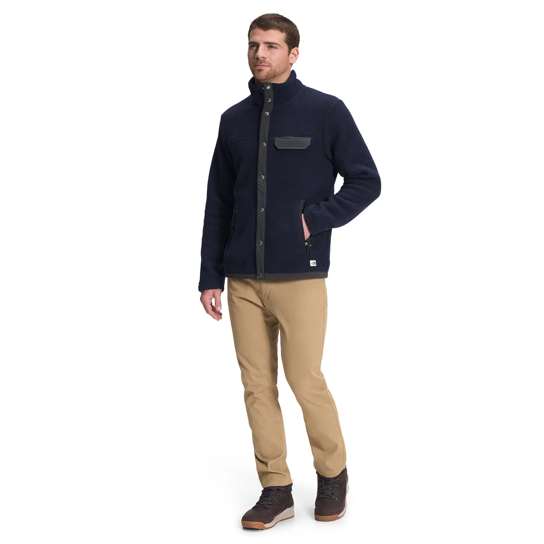 North Face Men's Cragmont Snap Front Jacket - Aviator Navy/Asphalt Grey Apparel 4 North Face Men's Cragmont Snap Front Jacket - Aviator Navy/Asphalt Grey Apparel