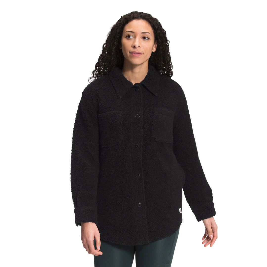 North Face Women's Wool Harrison Shacket - TNF Black Heather 3 North Face Women's Wool Harrison Shacket - TNF Black Heather