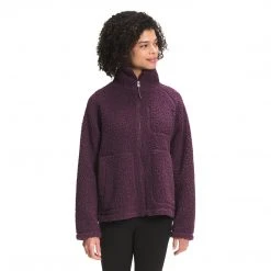 North Face Women's Ridge Fleece FullZip - Blackberry Wine Tops