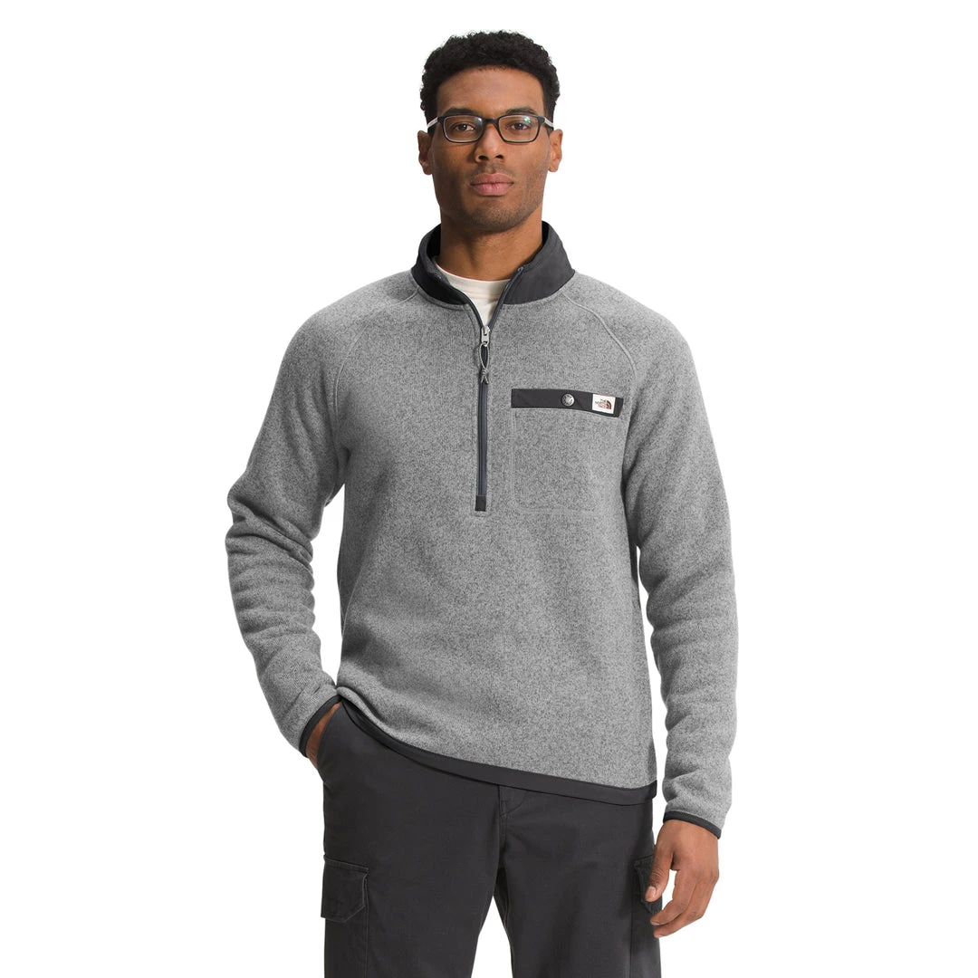 North Face Men's Gordon Lyons 1/4 Zip - TNF Medium Grey Heather 2 North Face Men's Gordon Lyons 1/4 Zip - TNF Medium Grey Heather