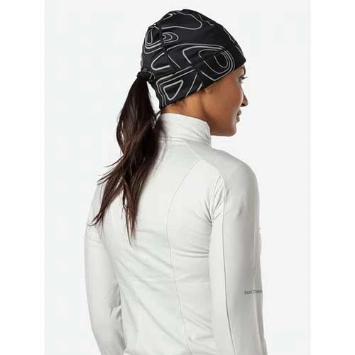 Nathan HyperNight Reflective Pony Tail Beanie - Black Topo Hats 3 Nathan HyperNight Reflective Pony Tail Beanie - Black Topo Hats