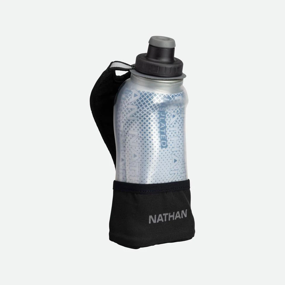 Nathan Unisex QuickSqueeze Lite Insulated 12oz - Black/Marine Blue Hydration, Belts, And Waterbottles 1 Nathan Unisex QuickSqueeze Lite Insulated 12oz - Black/Marine Blue Hydration, Belts, And Waterbottles