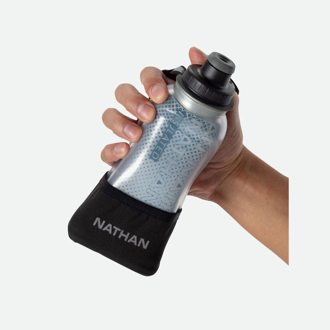 Nathan Unisex QuickSqueeze Lite Insulated 12oz - Black/Marine Blue Hydration, Belts, And Waterbottles 4 Nathan Unisex QuickSqueeze Lite Insulated 12oz - Black/Marine Blue Hydration, Belts, And Waterbottles