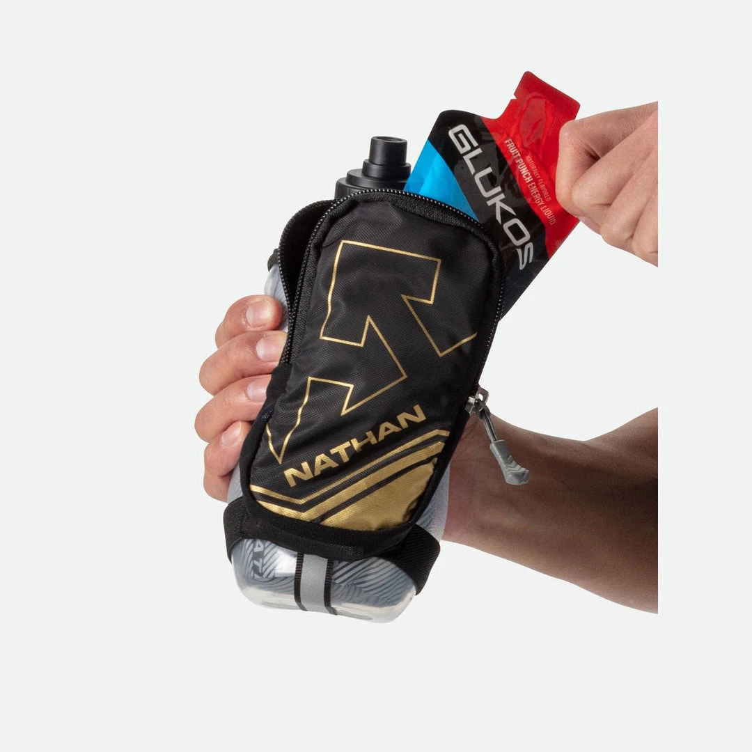 Nathan Unisex SpeedDraw Plus Insulated Flask - Black/Metallic Gold 6 Nathan Unisex SpeedDraw Plus Insulated Flask - Black/Metallic Gold