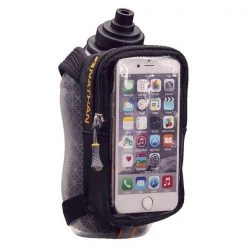Nathan Hydration, Belts, And Waterbottles SpeedView Plus Insulated 18 Oz Flask With Phone Case - Black