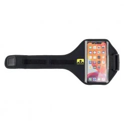 Nathan Run Super 5K Smartphone Armband - Black/Sulfur Spring