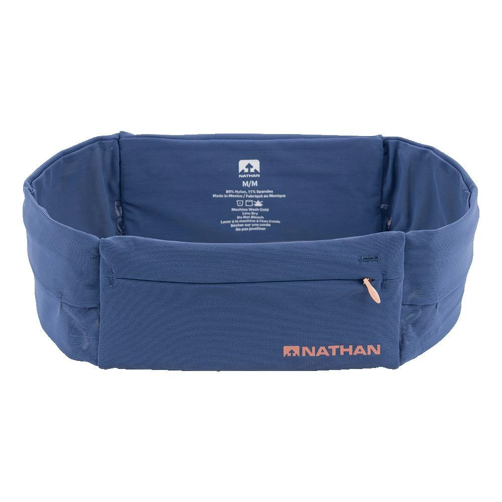 Nathan The Zipster Lite Training Waist Belt - True Navy/Rose Gold Run 1 Nathan The Zipster Lite Training Waist Belt - True Navy/Rose Gold Run