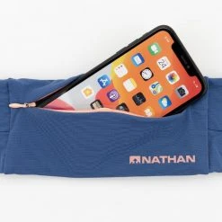 Nathan The Zipster Lite Training Waist Belt - True Navy/Rose Gold Run