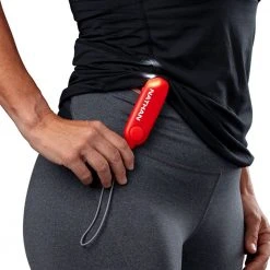 Nathan SaferRun Ripcord Siren + Strobe Light - Red Dahlia