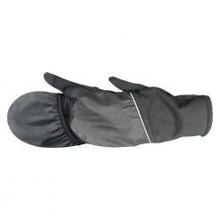 Manzella Run Men's Sterling Convertible TouchTip Gloves - Black