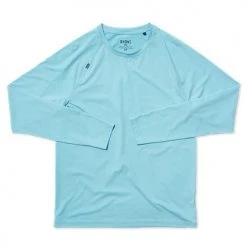 Rhone Apparel Men's Reign Long Sleeve Shirt - Fountain Blue