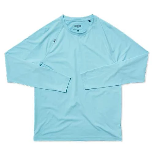 Rhone Apparel Men's Reign Long Sleeve Shirt - Fountain Blue 1 Rhone Apparel Men's Reign Long Sleeve Shirt - Fountain Blue