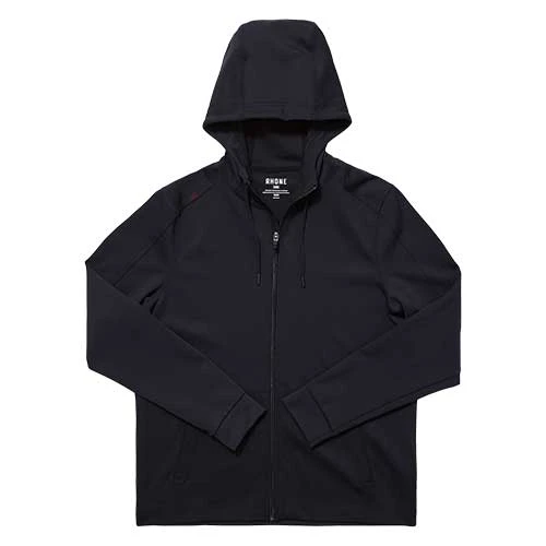 Rhone Apparel Men's Spar Full Zip Hoodie - Black 1 Rhone Apparel Men's Spar Full Zip Hoodie - Black