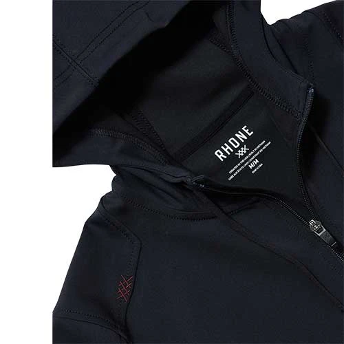 Rhone Apparel Men's Spar Full Zip Hoodie - Black 3 Rhone Apparel Men's Spar Full Zip Hoodie - Black