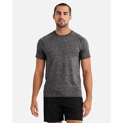 Rhone Apparel Men's Reign Tech Short Sleeve Shirt - Asphalt Heather 4 Rhone Apparel Men's Reign Tech Short Sleeve Shirt - Asphalt Heather