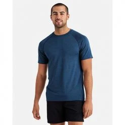 Rhone Apparel Men's Reign Tech Short Sleeve Shirt - Estate Blue/Navy 9 Rhone Apparel Men's Reign Tech Short Sleeve Shirt - Estate Blue/Navy