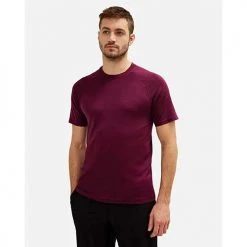 Rhone Apparel Men's Reign Tech Short Sleeve Shirt - Deep Plum