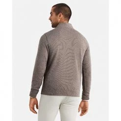 Rhone Apparel Men's Commuter 1/4 Zip - Glazed Ginger/White Marle