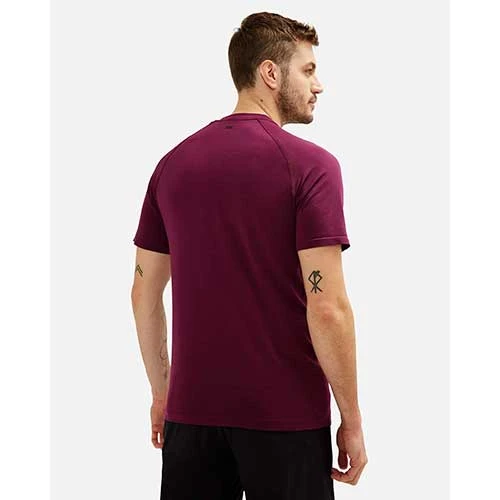 Rhone Apparel Men's Reign Tech Short Sleeve Shirt - Deep Plum 3 Rhone Apparel Men's Reign Tech Short Sleeve Shirt - Deep Plum