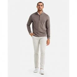 Rhone Apparel Men's Commuter 1/4 Zip - Glazed Ginger/White Marle