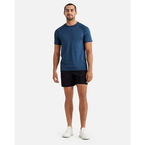 Rhone Apparel Men's Reign Tech Short Sleeve Shirt - Estate Blue/Navy 3 Rhone Apparel Men's Reign Tech Short Sleeve Shirt - Estate Blue/Navy