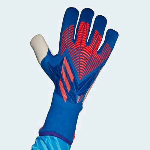 Adidas Soccer Accessories Men's Predator Pro Gloves - Hi-Res Blue / Turbo / White 1 Adidas Soccer Accessories Men's Predator Pro Gloves - Hi-Res Blue / Turbo / White