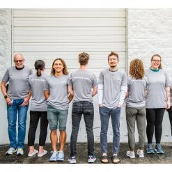 Gazelle Sports Apparel Unisex Run With Pride Short Sleeve Melange Shirt - Heather Grey 5 Gazelle Sports Apparel Unisex Run With Pride Short Sleeve Melange Shirt - Heather Grey