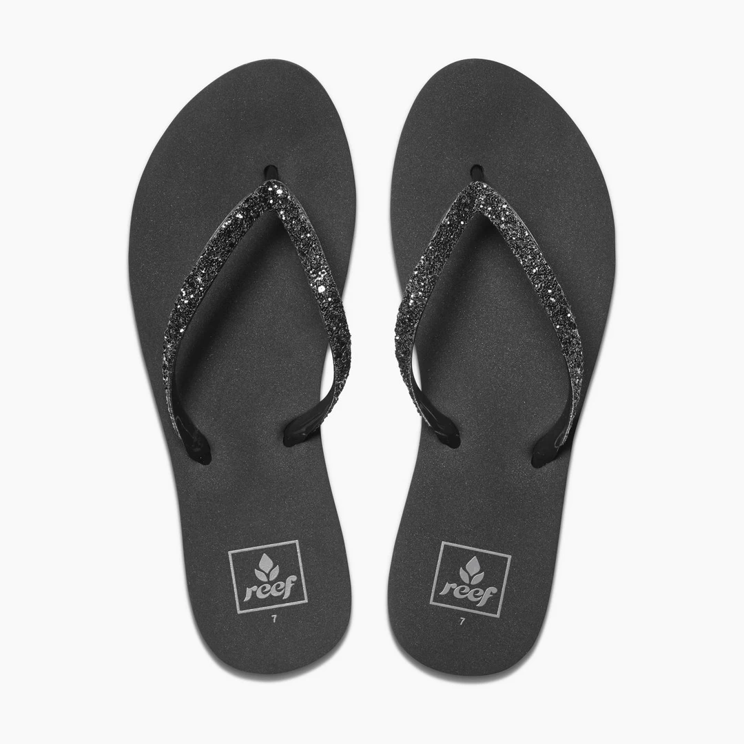 Reef Shoes Women's Stargazer Sandals - Black/Black- Regular (B) 3 Reef Shoes Women's Stargazer Sandals - Black/Black- Regular (B)