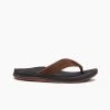 Reef Men's Leather Ortho-Bounce Coast Sandal - Brown- Regular (D) Shoes
