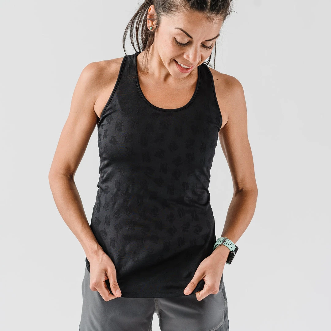 Rabbit Tops Women's Bunny Hop Support Tank Top - Black 1 Rabbit Tops Women's Bunny Hop Support Tank Top - Black