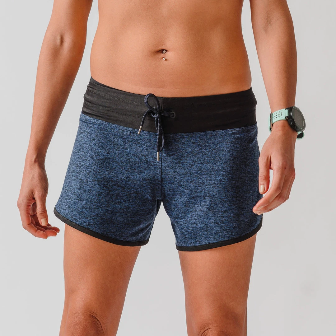 Rabbit Bottoms Women's EZ Short 4in - Eclipse Heather 1 Rabbit Bottoms Women's EZ Short 4in - Eclipse Heather