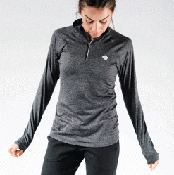 Rabbit Tops Women's EZ Zip - Black Charcoal