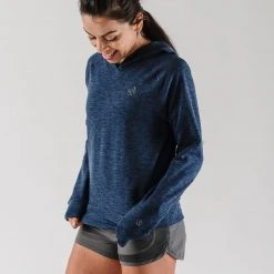 Rabbit Women's Sisterhood Crop Pullover - Dress Blues Tops