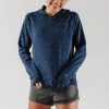 Rabbit Women's Sisterhood Crop Pullover - Dress Blues Tops