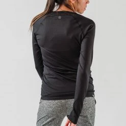Rabbit Tops Women's EZ Tee Perf Long Sleeve - Black