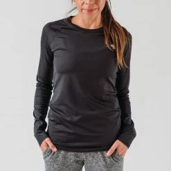 Rabbit Tops Women's EZ Tee Perf Long Sleeve - Black