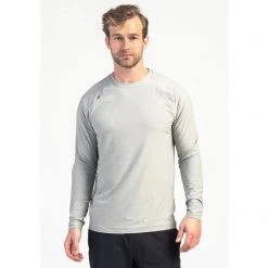 Rhone Apparel Men's Reign Long Sleeve Shirt - Light Grey Heather