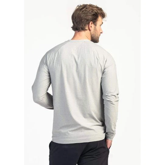 Rhone Apparel Men's Reign Long Sleeve Shirt - Light Grey Heather 4 Rhone Apparel Men's Reign Long Sleeve Shirt - Light Grey Heather