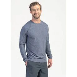 Rhone Apparel Men's Reign Long Sleeve Top - Light Grey Heather
