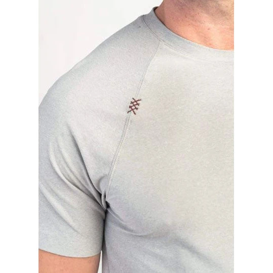 Rhone Apparel Men's Reign Short Sleeve Shirt - Light Gray Heather 4 Rhone Apparel Men's Reign Short Sleeve Shirt - Light Gray Heather
