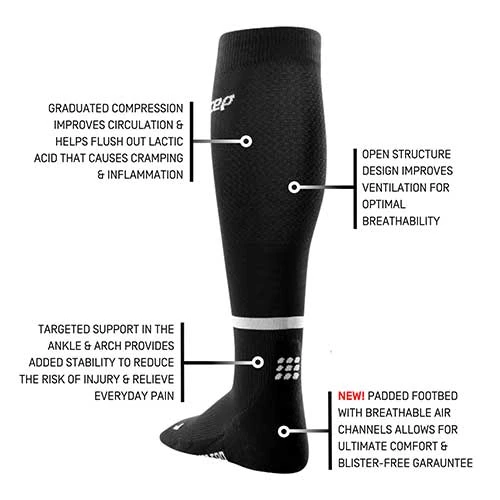 CEP Women's The Run Compression Socks 4.0 - Black 5 CEP Women's The Run Compression Socks 4.0 - Black