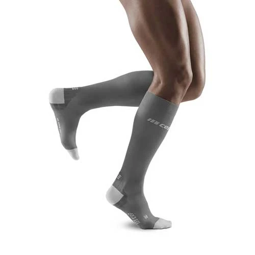 CEP Men's Ultralight Tall Compression Socks - Grey/Light Grey 1 CEP Men's Ultralight Tall Compression Socks - Grey/Light Grey