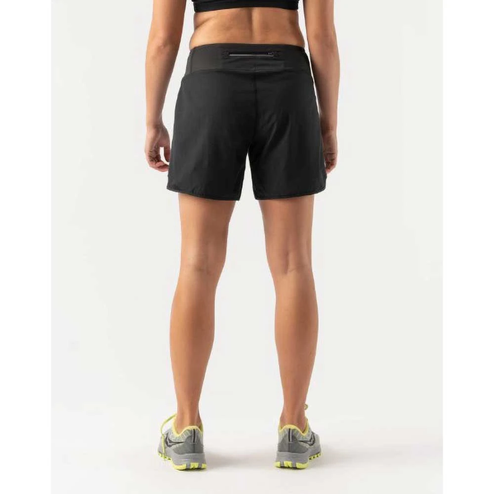 Rabbit Women's Run Always Relax Low Rise 6in Shorts - Black Bottoms 3 Rabbit Women's Run Always Relax Low Rise 6in Shorts - Black Bottoms