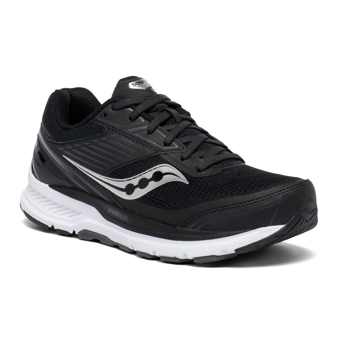 Saucony Women's Echelon 8 Running Shoe - Black/White - Wide (D) Shoes 4 Saucony Women's Echelon 8 Running Shoe - Black/White - Wide (D) Shoes