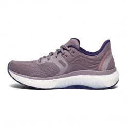 Saucony Women's Hurricane 23 Running Shoe - Zinc/Midnight - Regular (B)